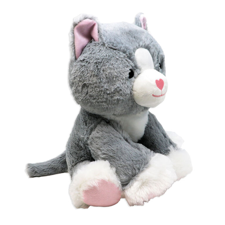 Plushies by Baby Mode Jouet pour chat gris en peluche - 11 po
