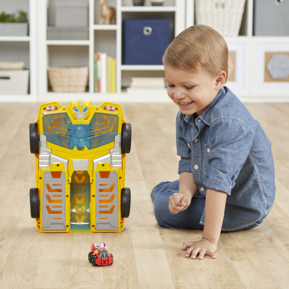 playskool heroes transformers rescue bots academy bumblebee track tower