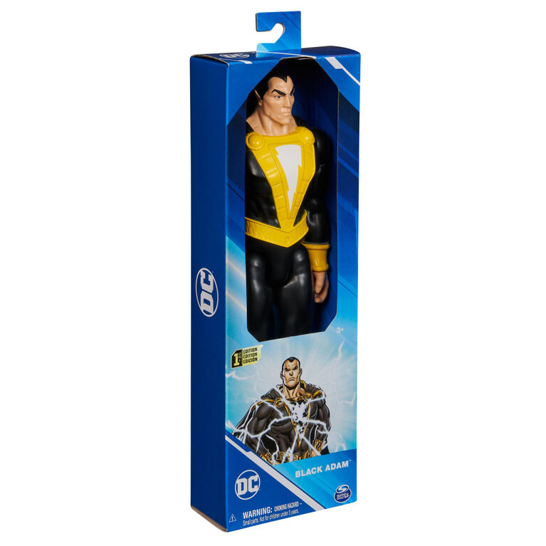 DC Comics, Figurine articul&eacute;e Black Adam de 30,48 cm avec cape, peut prendre diff&eacute;rentes postures, jouets de super-h&eacute;ros &agrave; collectionner