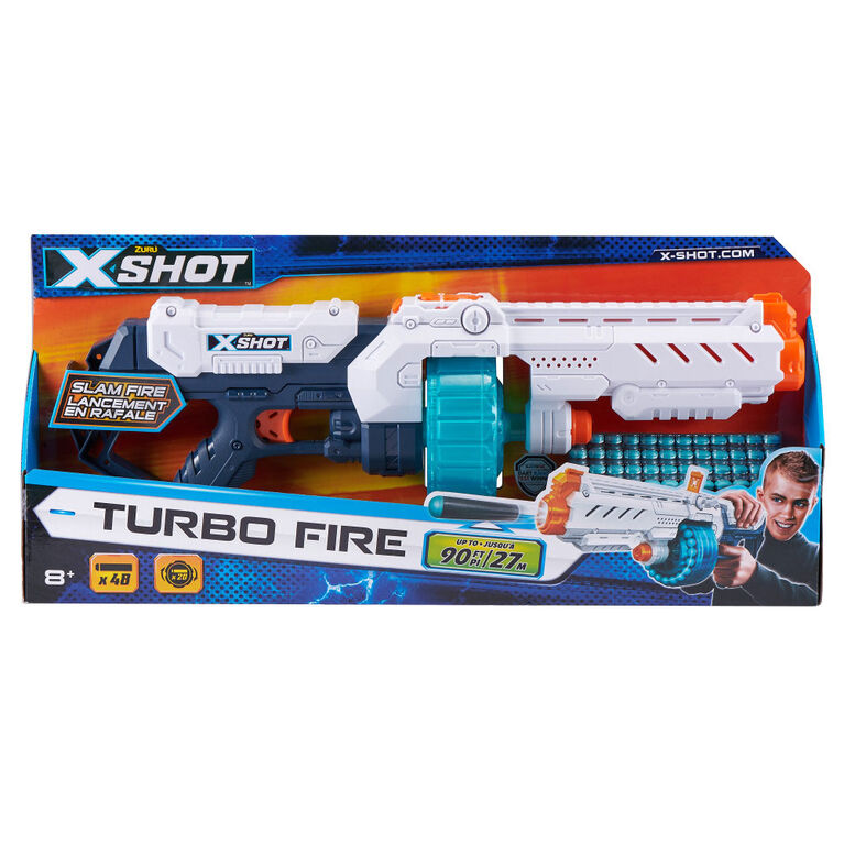 Pistolet à fléchettes en mousse X-Shot Turbo Fire