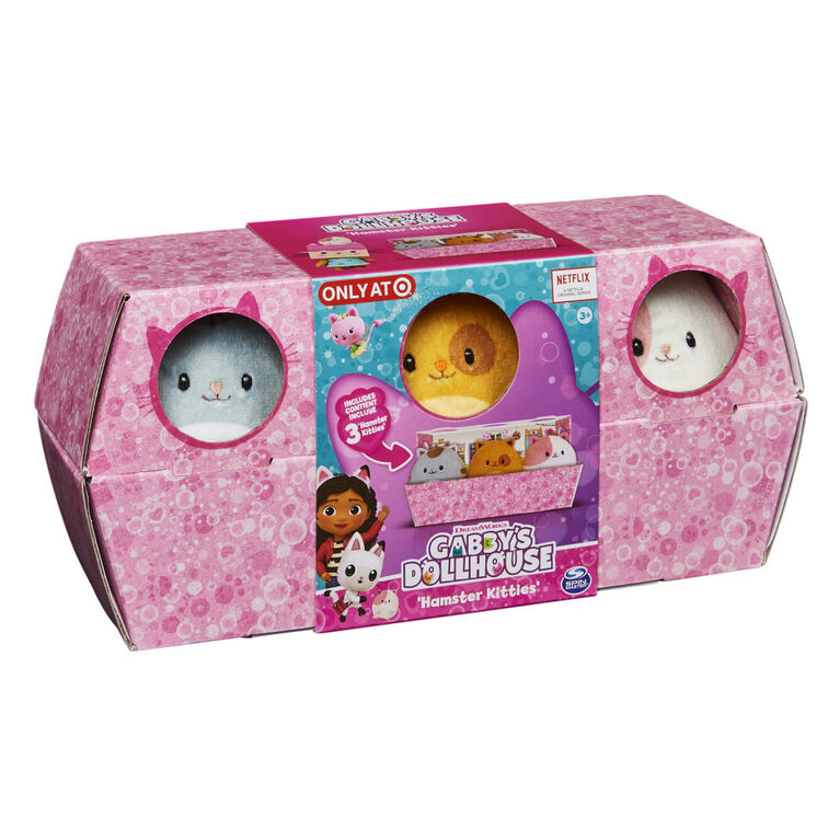Gabby's Dollhouse, Hamster Kitties, Three Super-Soft Plush, Stuffed Animals