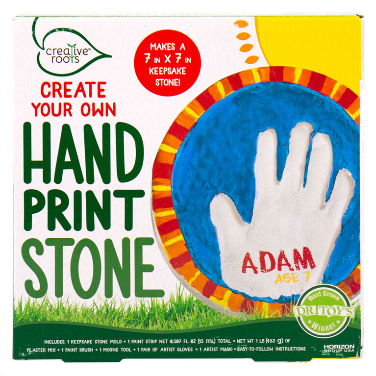 Creative Roots Crée ta propre pierre avec empreinte de main