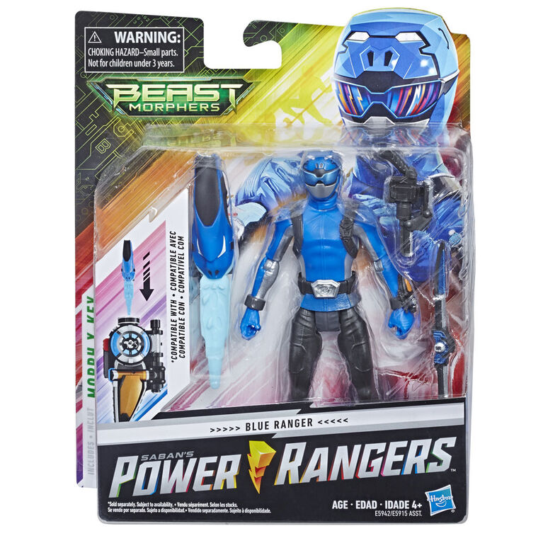 Power Rangers Beast Morphers Blue Ranger 6-inch Action Figure