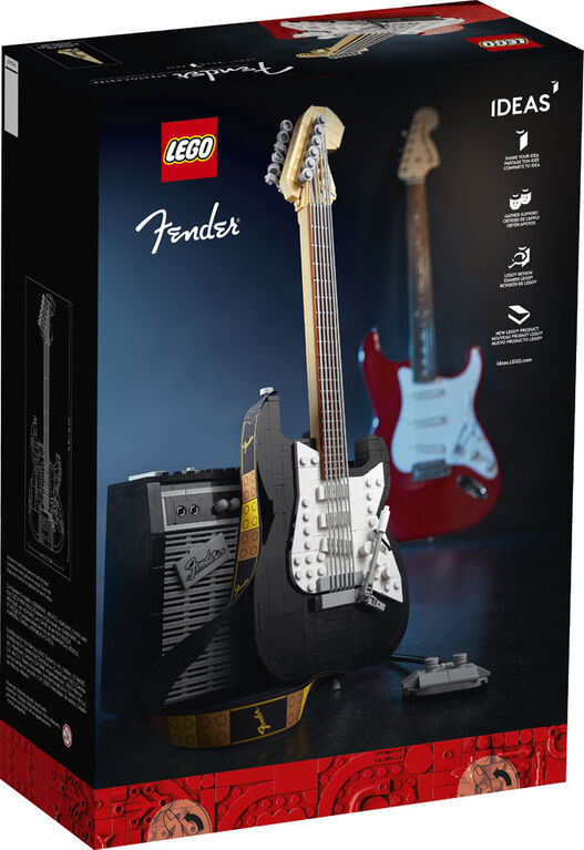 LEGO Ideas Fender Stratocaster; modèle réduit de guitare vintage à construire pour adulte 21329