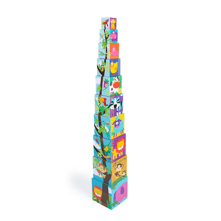 Imaginarium Discovery - Safari Stacking Cubes 19 Pieces