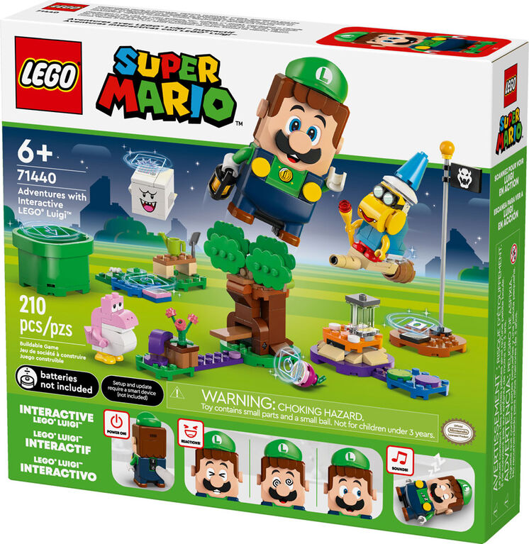LEGO Super Mario Adventures with Interactive LEGO Luigi Toy Playset, Nintendo Gift, Super Mario Toys, 71440
