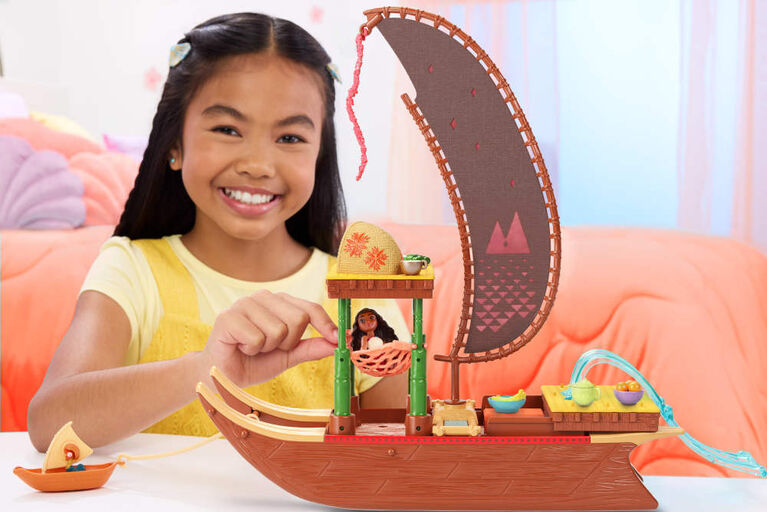 Disney – Moana 2 – Coffret de jeu – Canot d’aventure de Moana