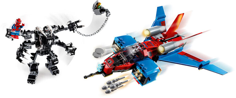 LEGO Super Heroes Le Spider-jet contre le robot de Venom 76150