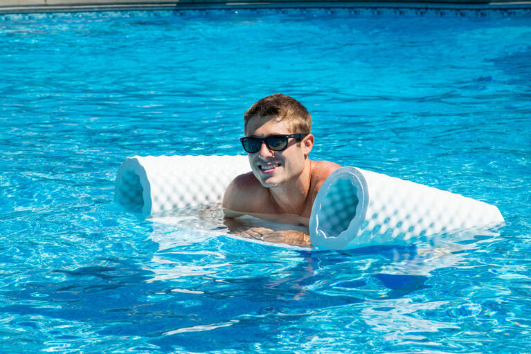 White Luxury Water Hammock Swimming Pool