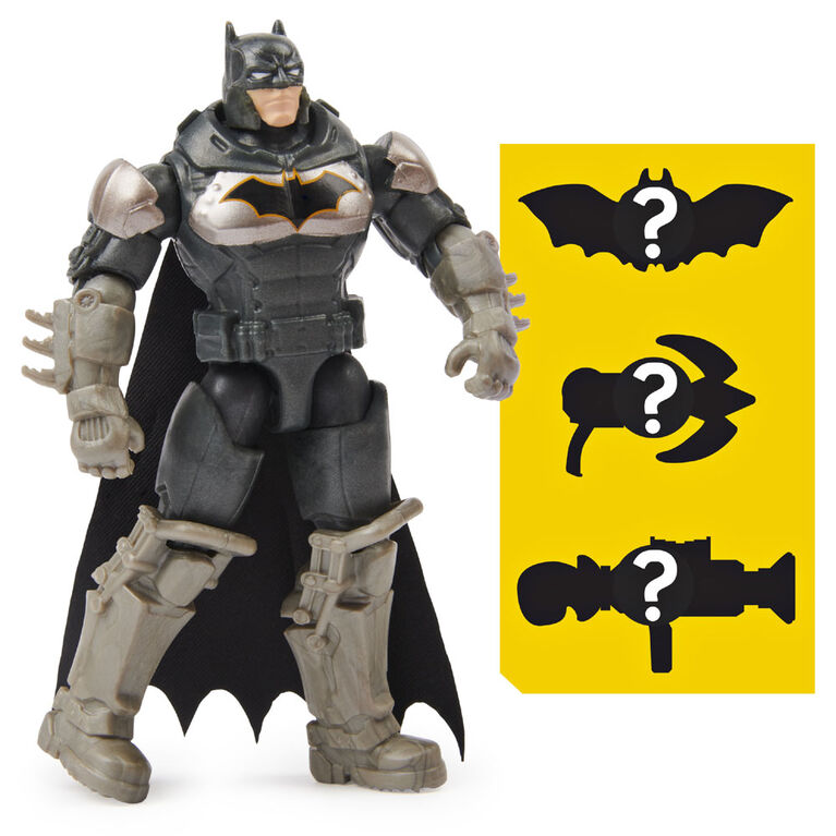 Batman 4-inch Action Figure with 3 Mystery Accessories, Mission 3