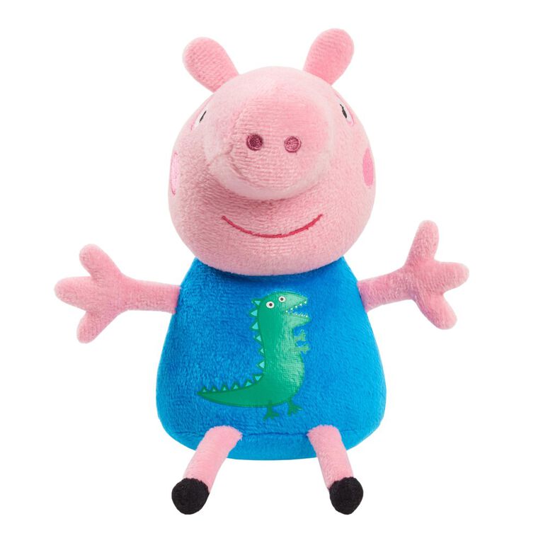 Peppa Pig 8-Inch Bean Plush George Pig, Super Soft and Cuddly Small Plush Stuffed Animal