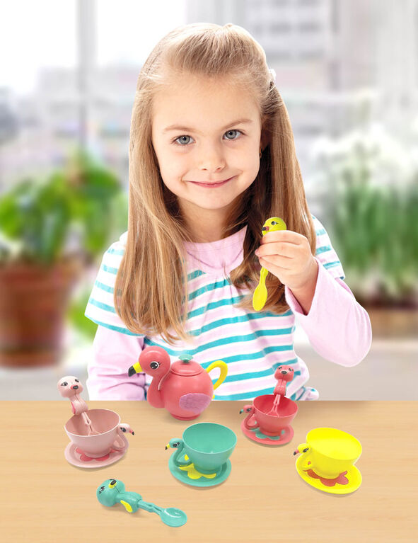 Zoo Troop Flamingo Tea Set