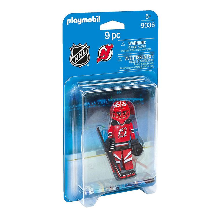 Playmobil - LNH Gardien de but des New Jersey Devils.
