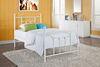 DHP - Manila Twin Metal Bed, White