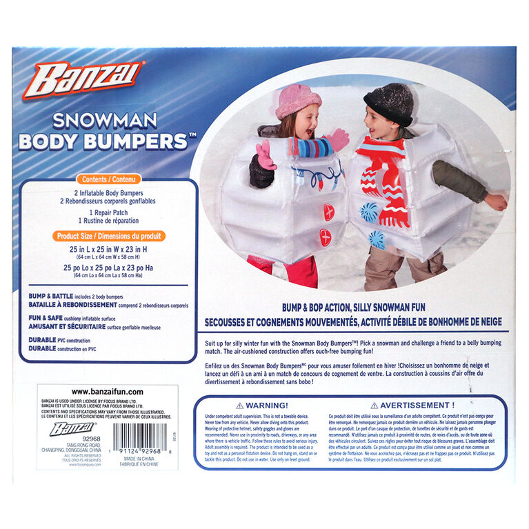 Banzai Snowman Body Bumpers