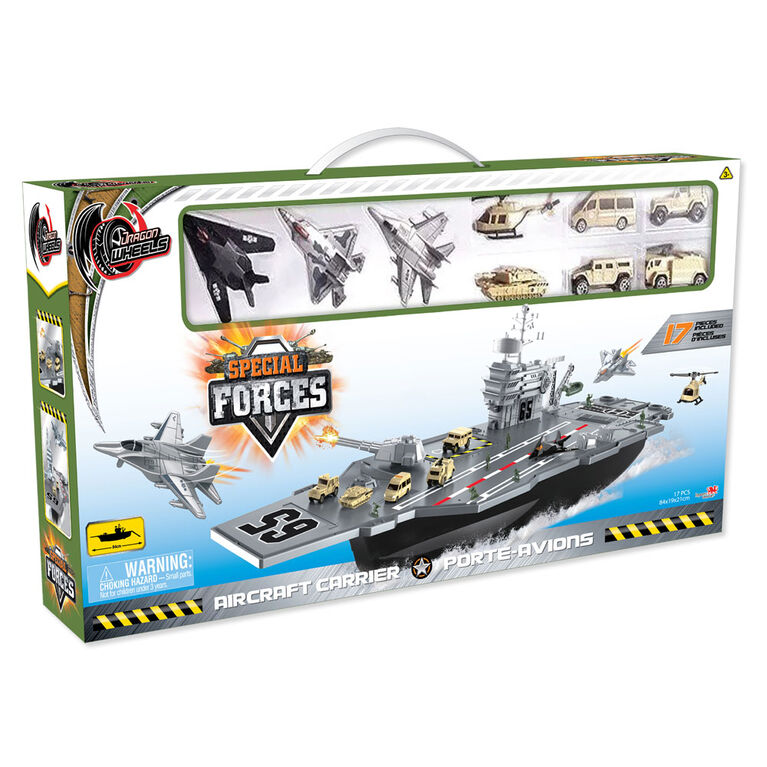 Dragon Wheels - Special Forces Aircraft Carrier - Includes 9 Vehicles