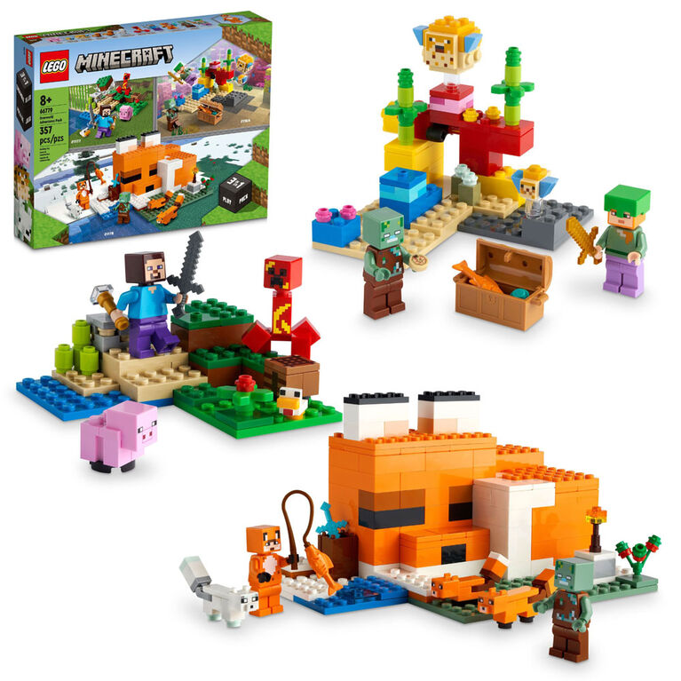 LEGO Minecraft Ensemble Aventures dans le Monde normal 66779