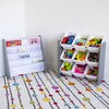 Toy Organizer with 9 Bins, Grey/White