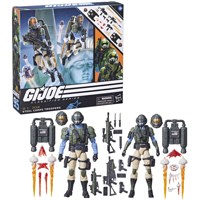 G.I. Joe Classified Series, figurine de collection Steel Corps Troopers 95 de 15 cm, pour filles et garçons