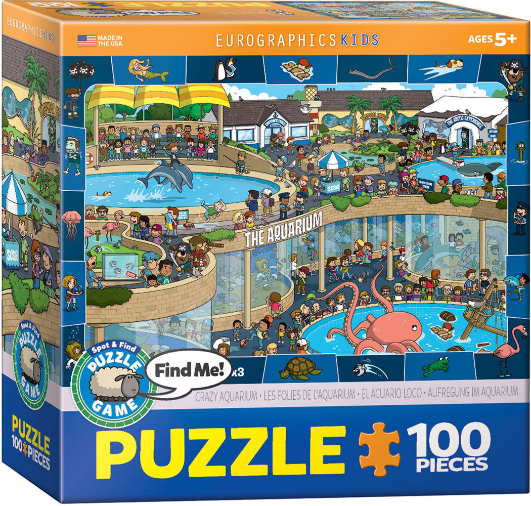 Eurographics Crazy Aquarium Spot & Find 100 Piece Puzzle
