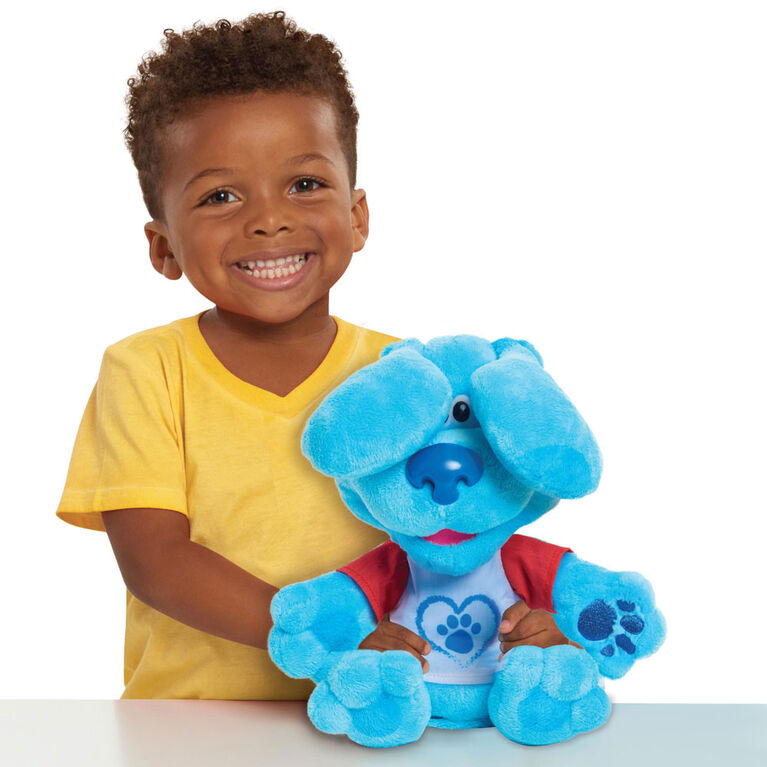 Blue's Clues and You! Blowing Kisses Blue Feature Plush Stuffed Animal with Sounds and Movement