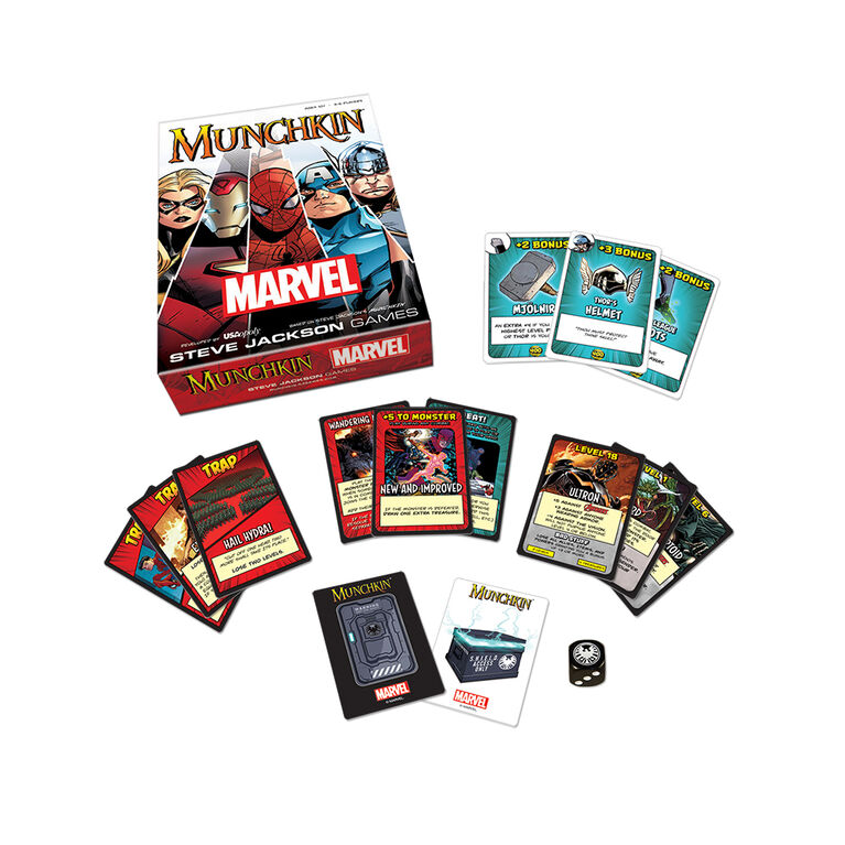 USAopoly MUNCHKIN: Marvel Edition - English Edition