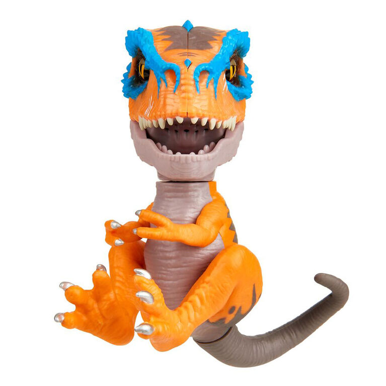 Untamed T-Rex by Fingerlings - Scratch (Orange) - Interactive Collectible Dinosaur