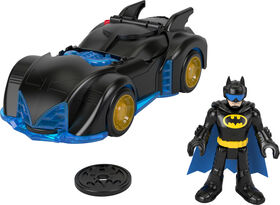 Imaginext DC Super Friends Shake & Spin Batmobile and Batman Figure Set, 4 Pieces