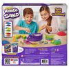 Kinetic Sand, Swirl N' Surprise Playset with 2lbs of Play Sand, Including Red, Blue, Green, Yellow and 4 Tools