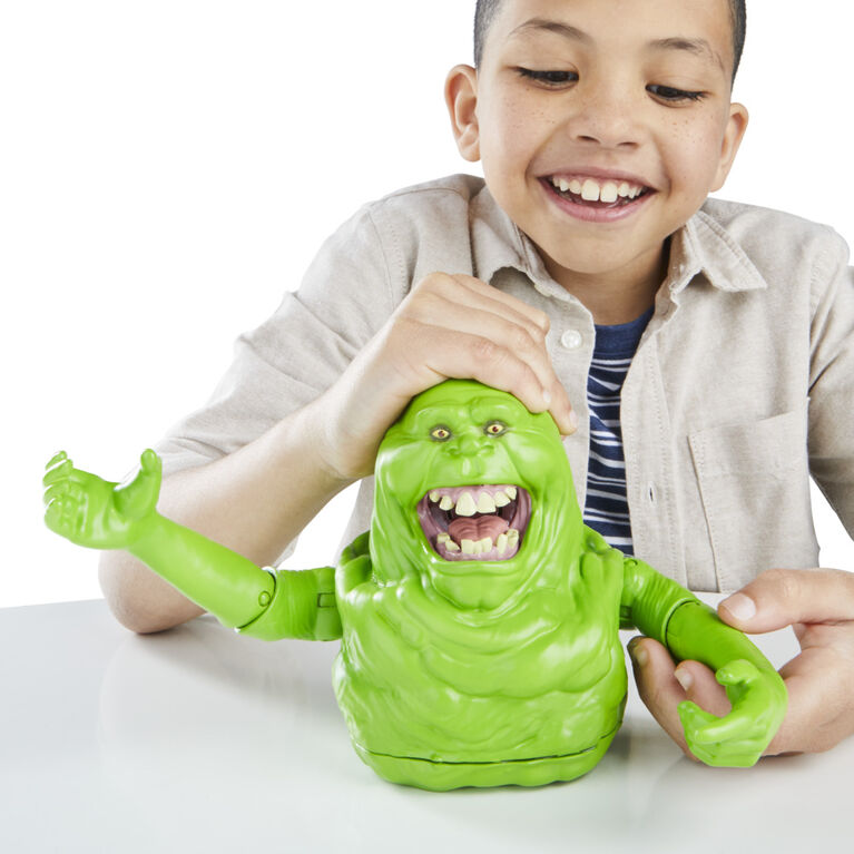 Ghostbusters Squash & Squeeze Slimer Animatronic Figure with 40+ Sounds for Kids Ages 4+