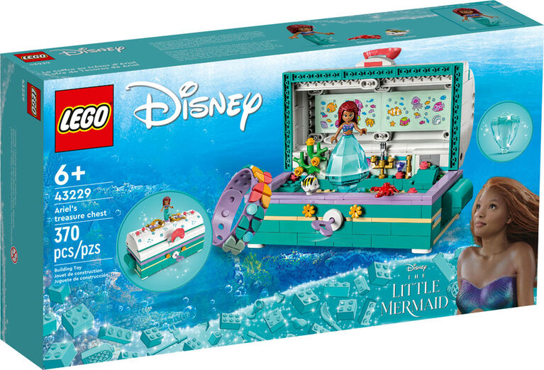 LEGO  Disney Le coffre au trésor d'Ariel 43229 Ensemble de jeu de construction (370 pièces)