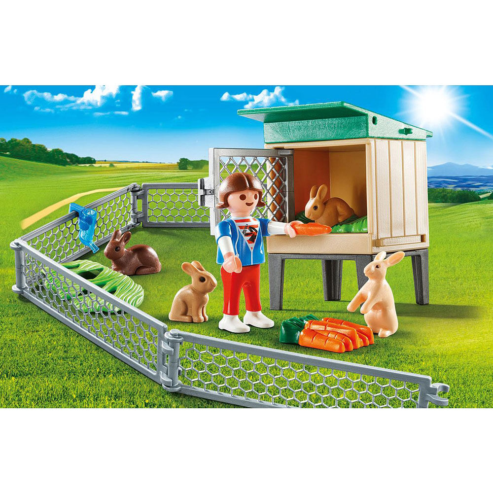 Playmobil bunny barn carry case on sale