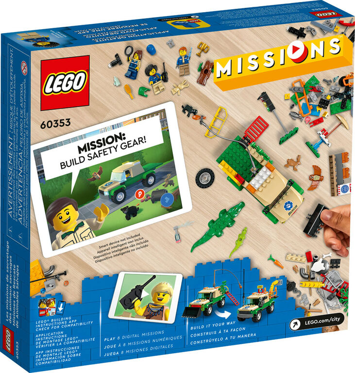 LEGO City Wild Animal Rescue Missions 60353 Building Kit (246 Pieces)