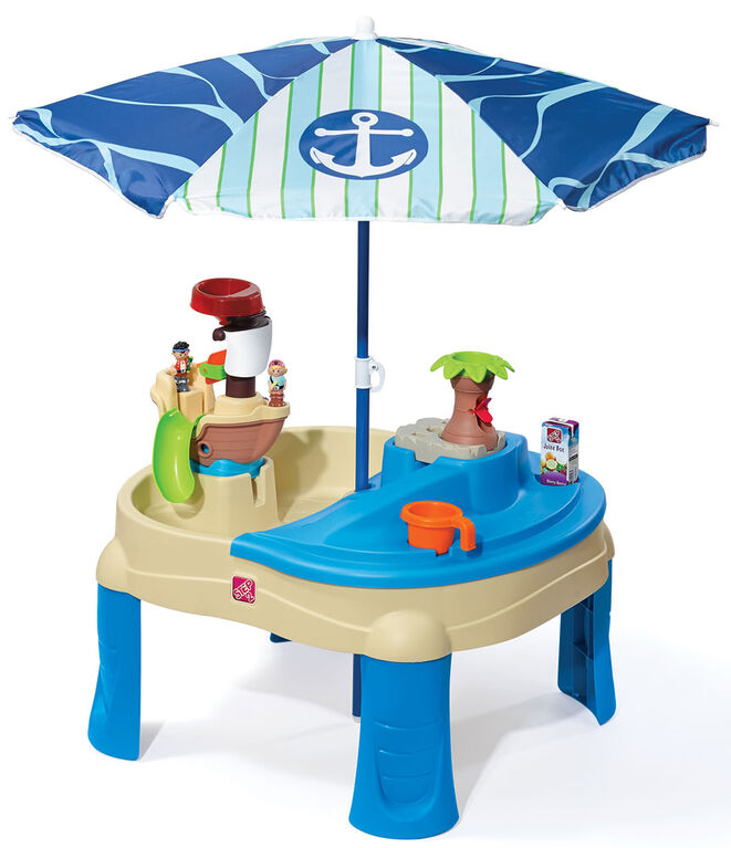 Step2 - Sail Away Adventure Sand & Water Table With Umbrella - R Exclusive