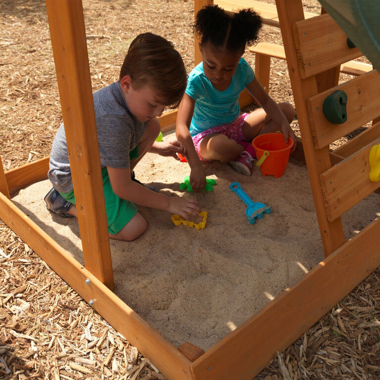 Kidkraft Spring Meadow Wooden Swing Set Toys R Us Canada