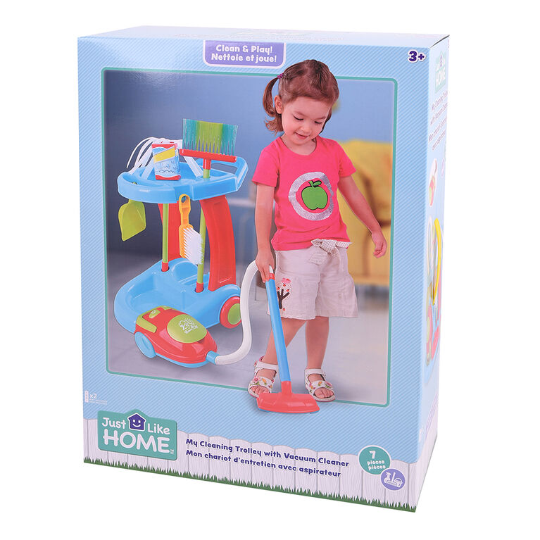 Buy Just Like Home - Mon chariot d'entretien avec aspirateur for CAD 29.98  | Toys R Us Canada
