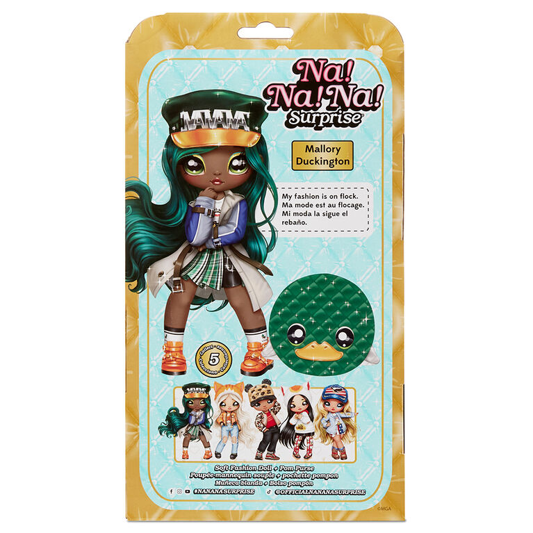 Na Na Na Surprise Glam Series 2 Mallory Duckington - Duck-Inspired 7.5" Fashion Doll