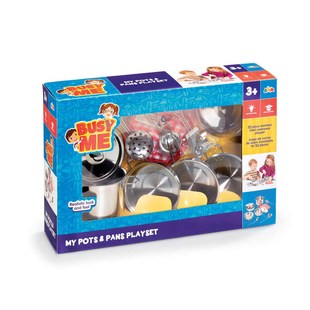 Plastic pots deals and pans playset