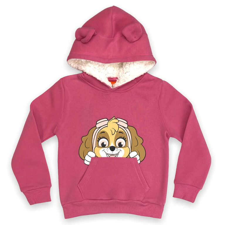 PW - Sweat &agrave; capuche TG Paw Patrol - Rose 5T