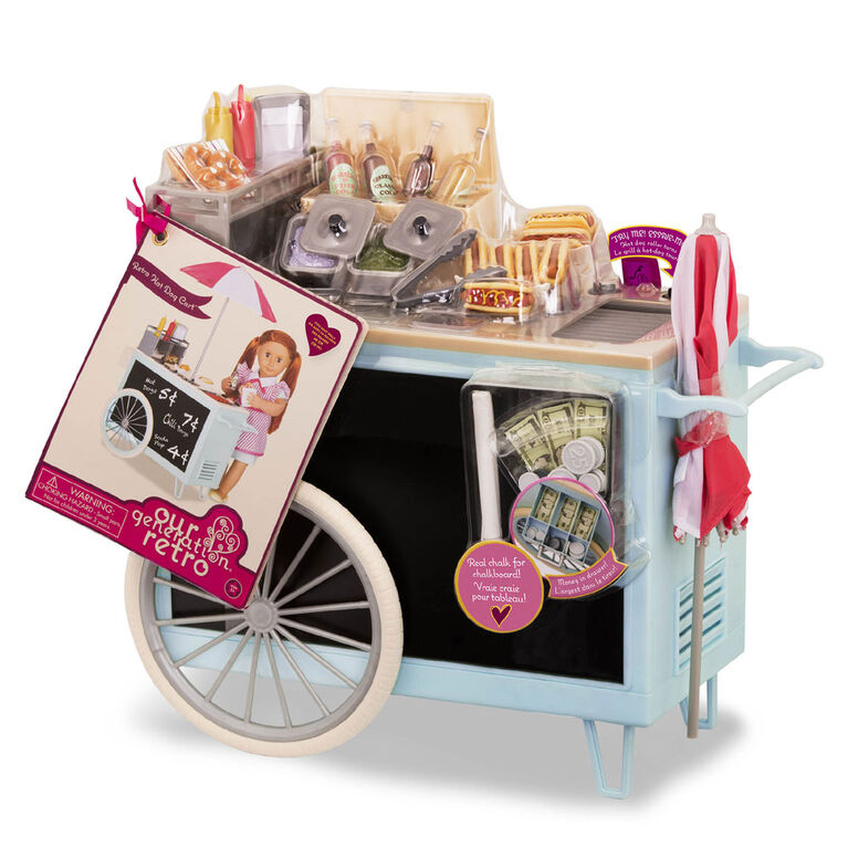 Our Generation, Retro Hot Dog Cart for 18-inch Dolls