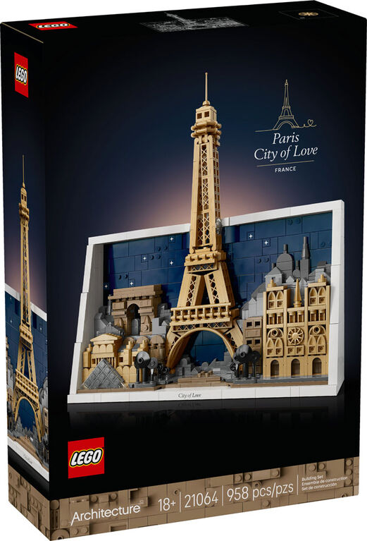 LEGO Architecture Paris - City of Love Building Set for Adults, Ages 18+ - 21064