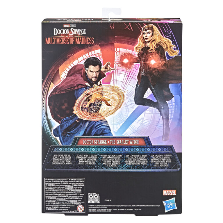 Marvel Avengers Titan Hero Doctor Strange in the Multiverse of Madness, Doctor Strange et The Scarlet Witch, pack de 2 figurines de 30 cm