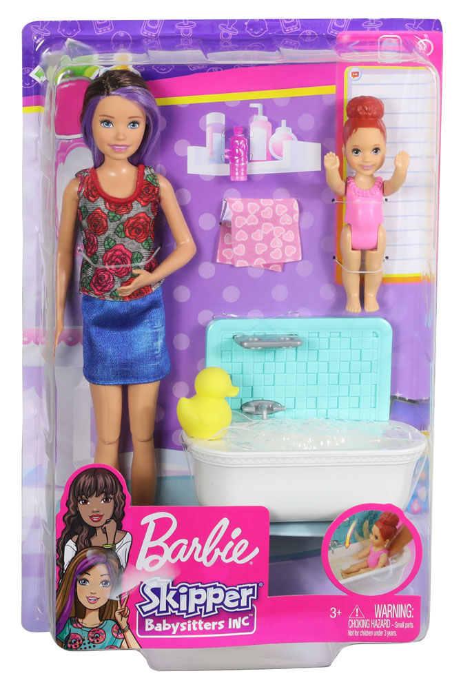 barbie skipper babysitter bath