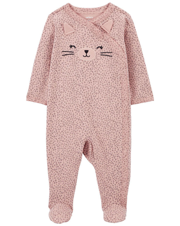 Carter's Cat Side Snap Sleep And Play Pajamas 9M