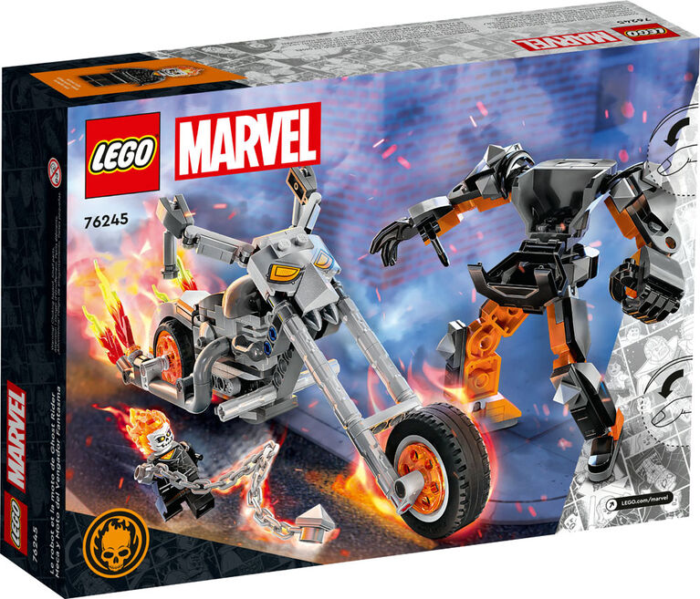 LEGO Marvel Ghost Rider Mech and Bike 76245 Building Toy Set (264 Pieces)