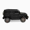 KIDSVIP Officially Licensed Mercedes G Series 24V 4x4 Kids Ride-On 2-Seater Car w/ Rubber Wheels, Music, RC - Matte Black