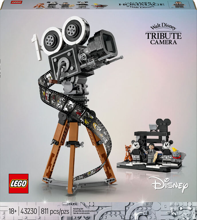 LEGO Disney Walt Disney Tribute Camera 43230 Building Kit; Disney's 100th Anniversary Set for Adult Fans (811 Pieces)
