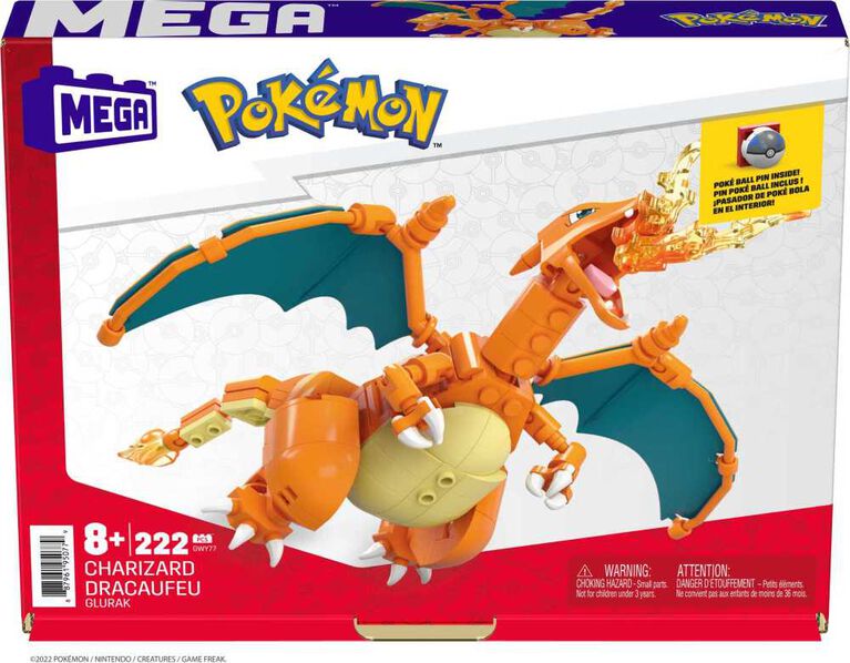 Mega Pokémon Charizard Building Set - 222pcs