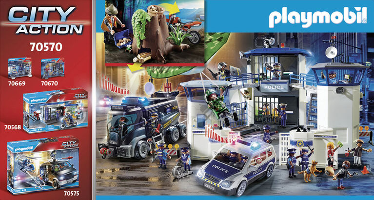 PLAYMOBIL 6872 - City Action - Police Command Centre with Prison - Playpolis