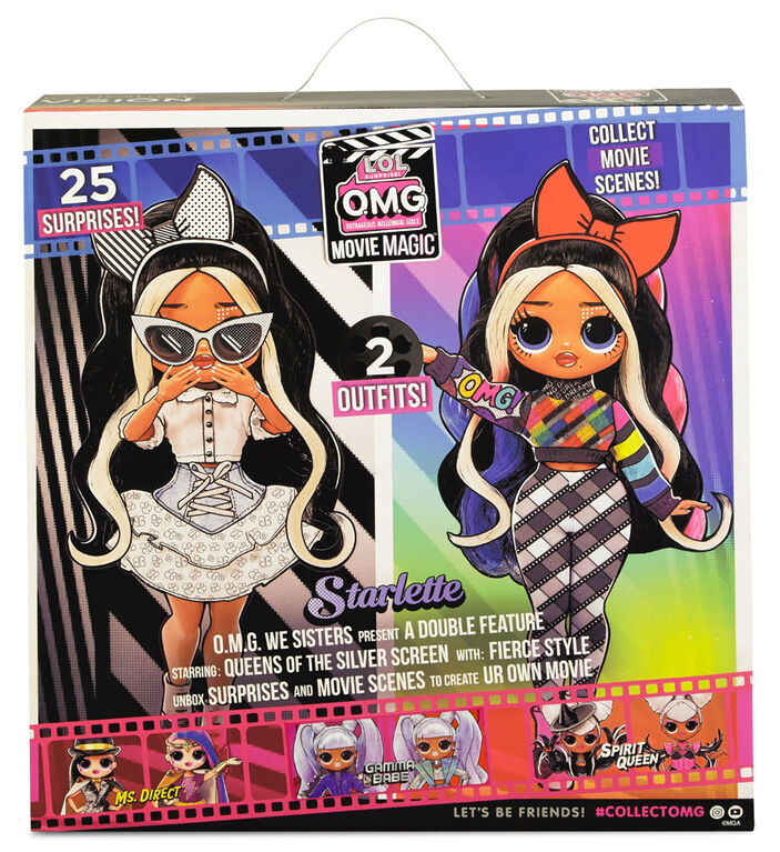 LOL Surprise OMG Movie Magic Starlette Fashion Doll with 25 Surprises